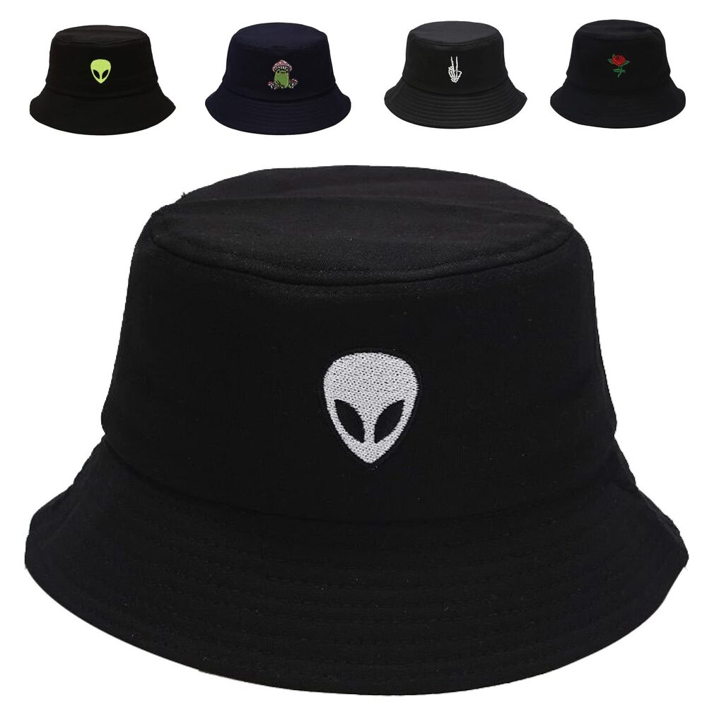 6919 Cotton Bucket Hat Summer Travel Sun Beach Bucket Cap, Unisex Outdoor